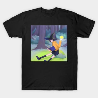 Witch girl in the woods T-Shirt